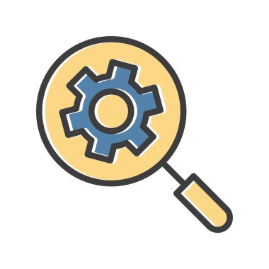 Arama simgesi, basit vektör illüstrasyonu