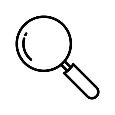 Arama simgesi, basit vektör illüstrasyonu