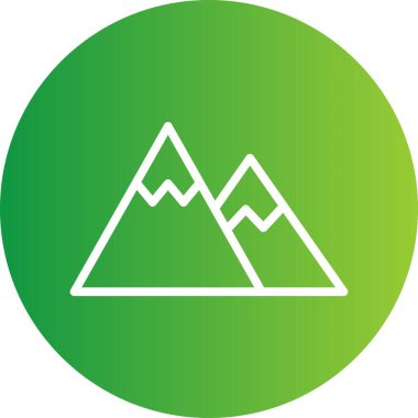 vektör dağ simgesi, illüstrasyon