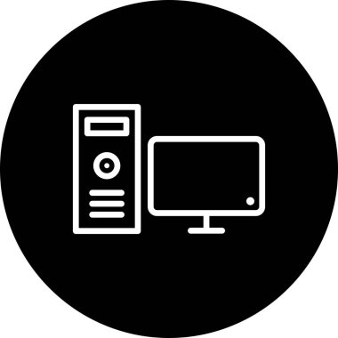 bilgisayar ve aygıt simgesi vektörü