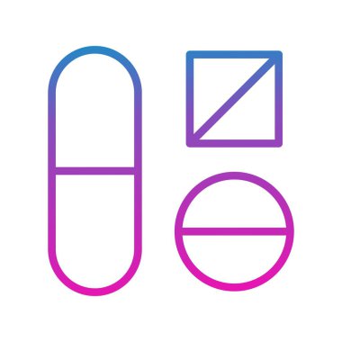 Tıbbi ikonun vektör yanılsaması, tıp konsepti 