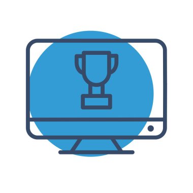 Lcd vektörü simgesi, illüstrasyon