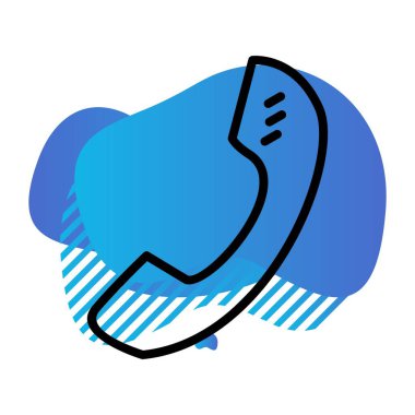  çağrı simgesi, basit vektör illüstrasyonu