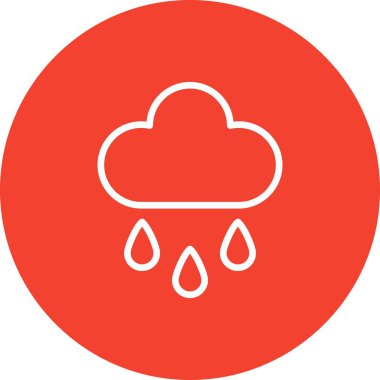 Bulut simgesi, basit vektör illüstrasyonu