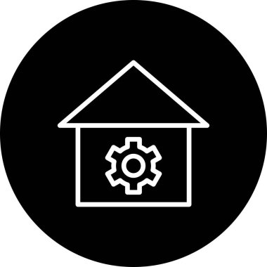 Ev simgesi vektör illüstrasyonu