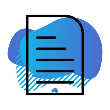 vektör Belgesi simgesi, basit vektör illüstrasyonu