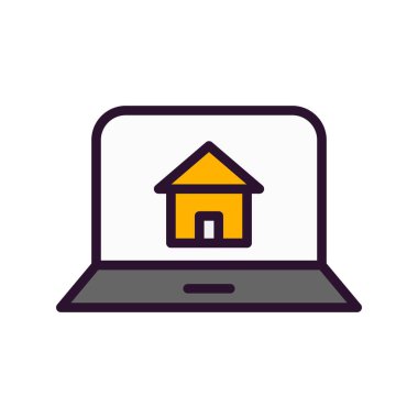 Ev simgesi vektör illüstrasyonu