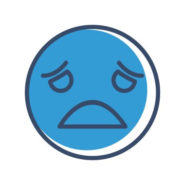 yüz ifadesi simgesi vektör illüstrasyon tasarımı