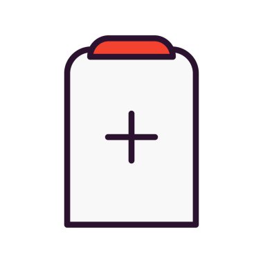 Tıbbi ikonun vektör yanılsaması, tıp konsepti 