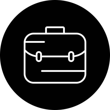  evrak çantası simgesi, basit vektör illüstrasyonu