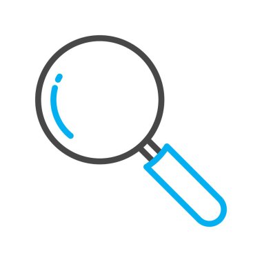 Arama simgesi, basit vektör illüstrasyonu