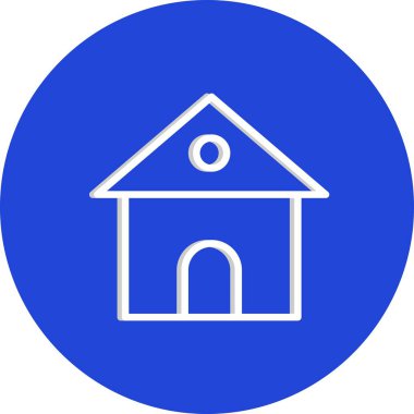 Modern b 'nin vektör illüstrasyonu ev simgesinden yoksun