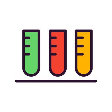  Vektör test tübü Ico