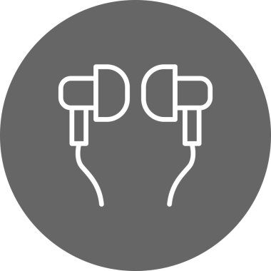 vektör kulaklık simgesi, illüstrasyon