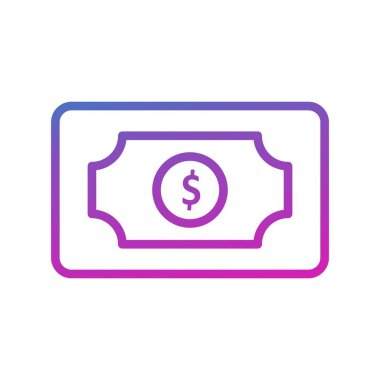 Dolar simgesi vektör illüstrasyonu