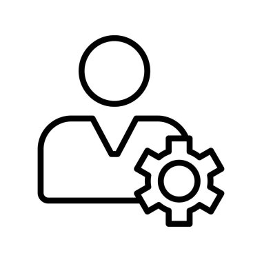 vektör profil simgesi, basit vektör illüstrasyonu