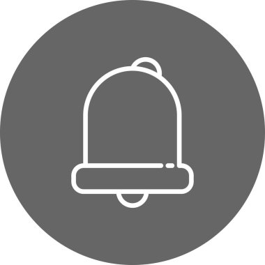 Çan simgesi, basit vektör illüstrasyonu