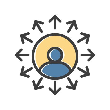 vektör profil simgesi, basit vektör illüstrasyonu