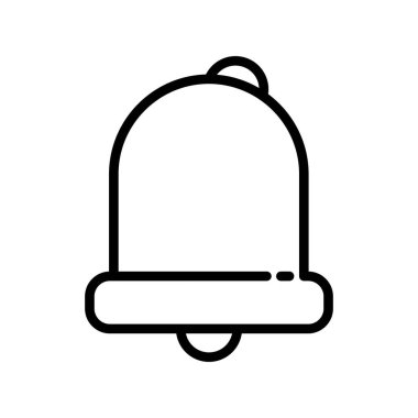 Çan simgesi, basit vektör illüstrasyonu