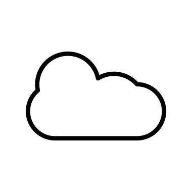 bulut simgesi, vektör illüstrasyonu