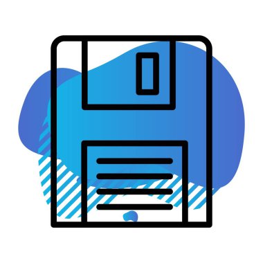 Bilgisayar donanımının vektör illüstrasyonu, dijital kavram