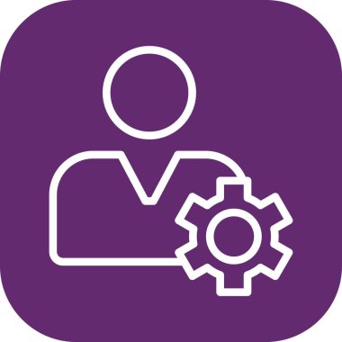 vektör profil simgesi, basit vektör illüstrasyonu