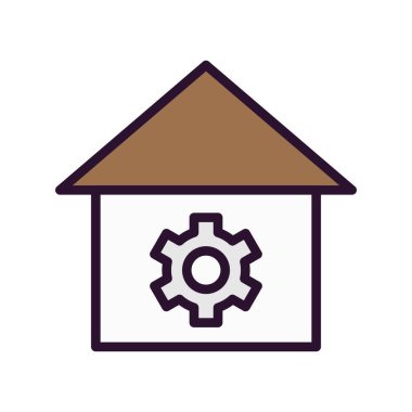 ev simgesi vektör illüstrasyonu