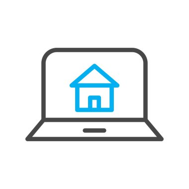 Ev simgesinin vektör illüstrasyonu