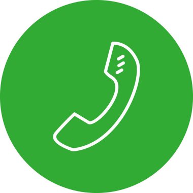  çağrı simgesi, basit vektör illüstrasyonu