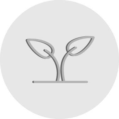 vektör bitki simgesi, illüstrasyon