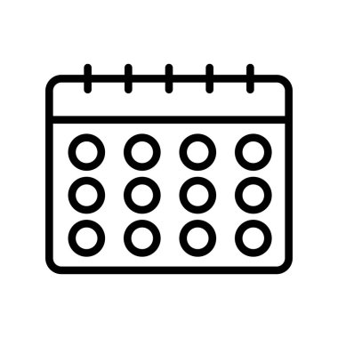  Vektör Takvim Simgesi, illüstrasyon