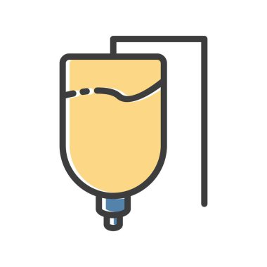 Tıbbi ikonun vektör yanılsaması, tıp konsepti 