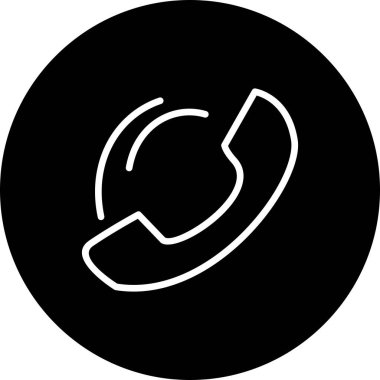  telefon simgesi, basit vektör illüstrasyonu