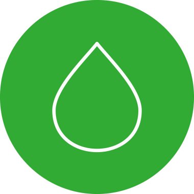 Bir damla suyun vektör illüstrasyonu