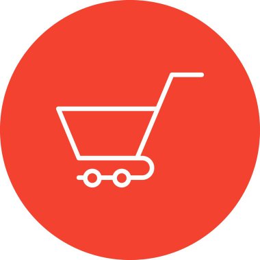 Tramvay simgesi, basit vektör illüstrasyonu