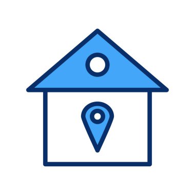 Konum simgesi, basit vektör illüstrasyonu