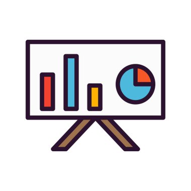 grafik ikonu vektör illüstrasyonu