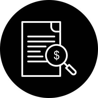 vektör Belgesi simgesi, basit vektör illüstrasyonu