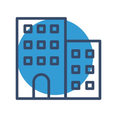 Modern b 'nin vektör illüstrasyonu ikon eksikliği hastanesi