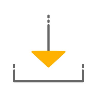 Simge indir, basit vektör illüstrasyonu