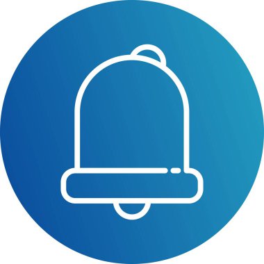 Çan simgesi, basit vektör illüstrasyonu