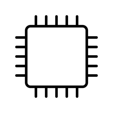 devre kartı simgesi vektör illüstrasyonu