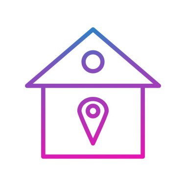 Konum simgesi, basit vektör illüstrasyonu