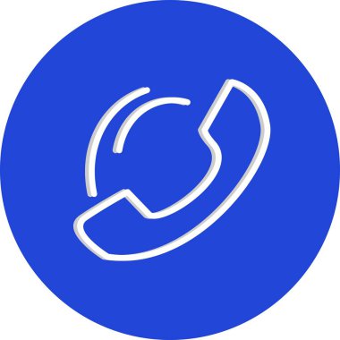  telefon simgesi, basit vektör illüstrasyonu