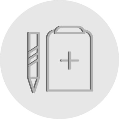 Tıbbi ikonun vektör yanılsaması, tıp konsepti 