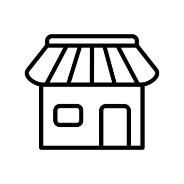 dükkan simgesi vektör illüstrasyonu
