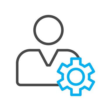 vektör profil simgesi, basit vektör illüstrasyonu