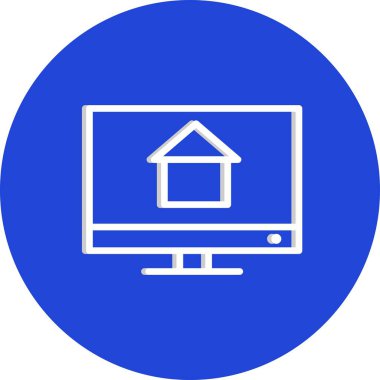 Modern b 'nin vektör illüstrasyonu ev simgesinden yoksun