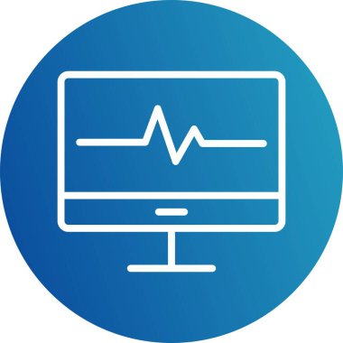 Lcd vektörü simgesi, illüstrasyon