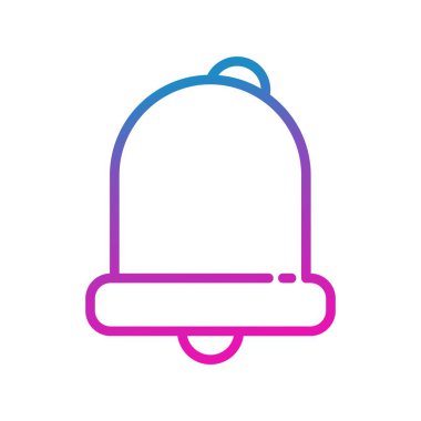 Çan simgesi, basit vektör illüstrasyonu